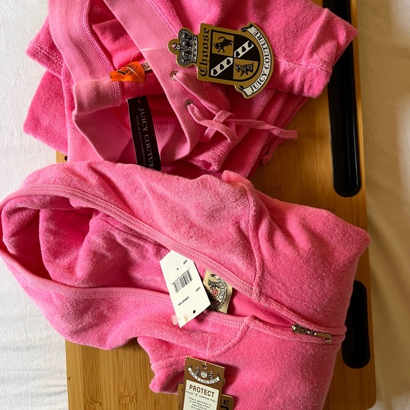 Rare ๐ฅฉ OG P&G Era Juicy Couture Pink Terry TrackSuit NWT ๐๐๐ชฝโจ๐งY2K - Picture 9 of 14